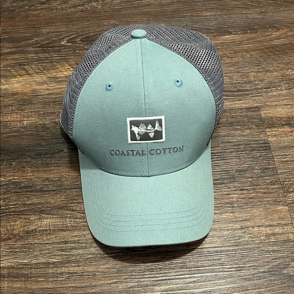 Coastal Cotton Blue and Gray Trucker Hat